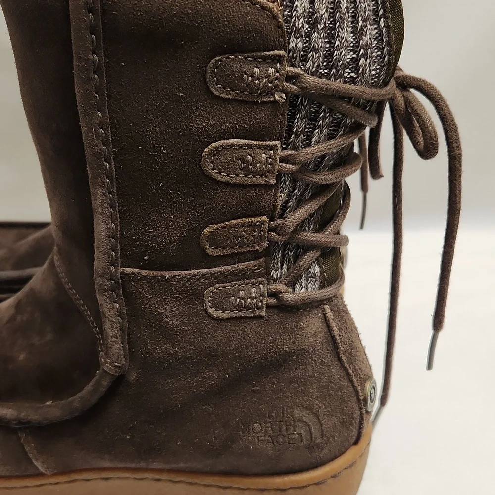 The North Face Alana Mid Knit Suede Fold-over Winter Boots (W Size 7)